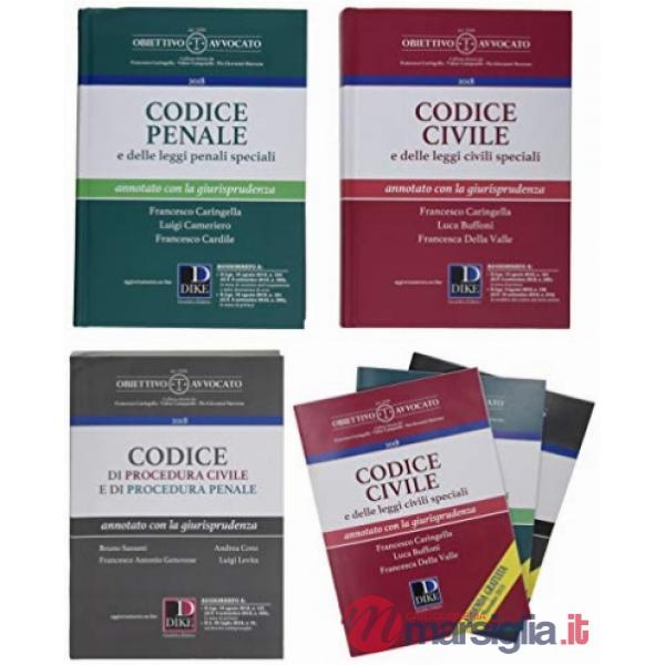 Codici avvocato 2018. Kit Tris: Codice civile e delle leggi civili speciali. Annotato con la giurisprudenza-Codice penale e dell