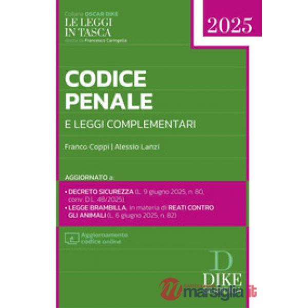 Codice penale e leggi complementari 2025