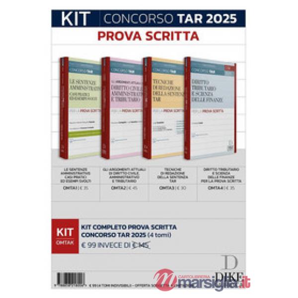 Kit concorso TAR 2025. Prova scritta