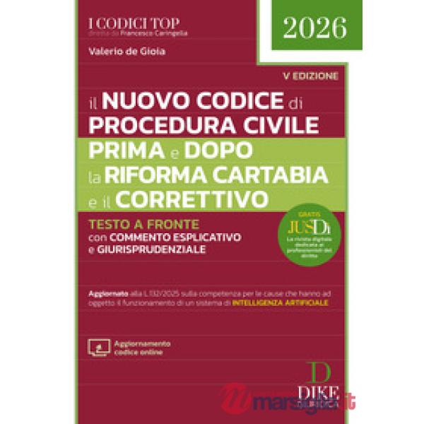 Il nuovo codice di procedura civile prima e dopo la Riforma Cartabia e il Correttivo 2026