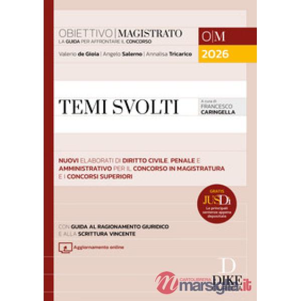 Temi svolti per il concorso in magistratura e i concorsi superiori 2026