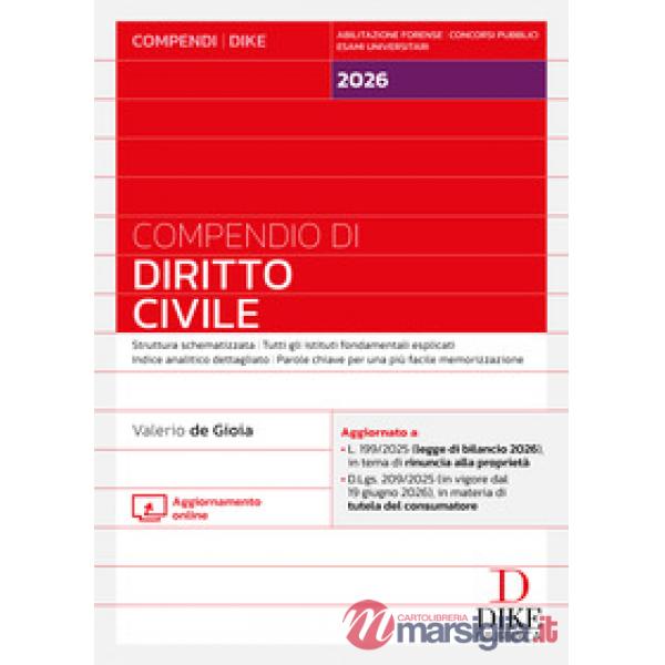 Compendio di diritto civile 2026
