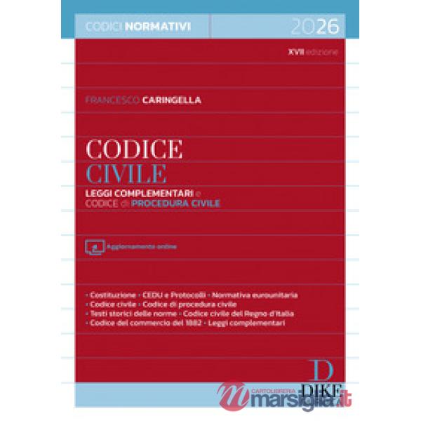 Codice civile. Leggi complementari e codice di procedura civile 2026