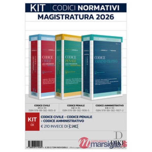 Kit codici normativi per il concorso in magistratura e i concorsi superiori 2026