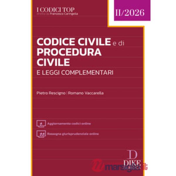 Codice Civile e di Procedura Civile e leggi complementari Top 2026