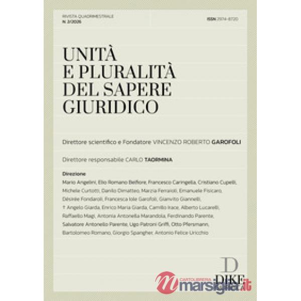 Unità e pluralità del sapere giuridico