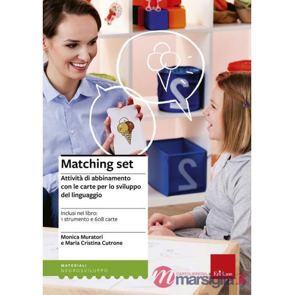 Matching set. Attività di abbinamento con le carte per lo sviluppo del linguaggio. Con Carte