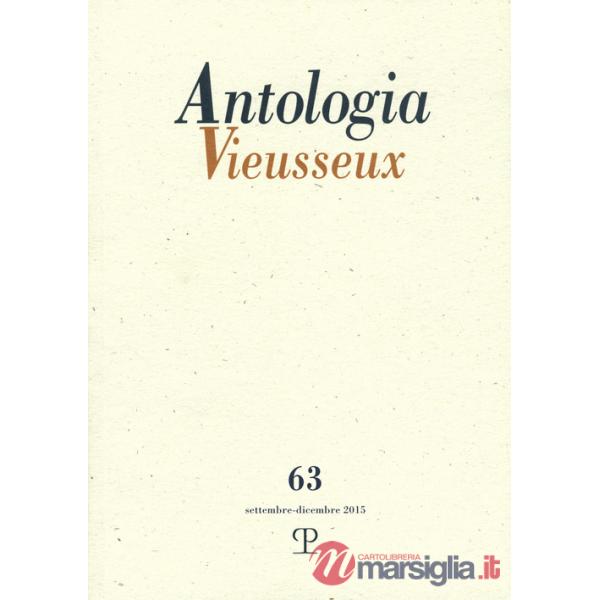 Antologia Vieusseux (2015). Vol. 63