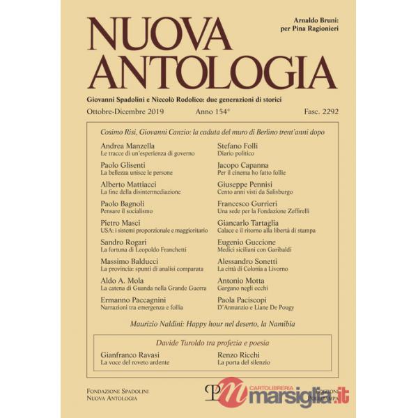 Nuova antologia (2019). Vol. 4: Ottobre-Dicembre