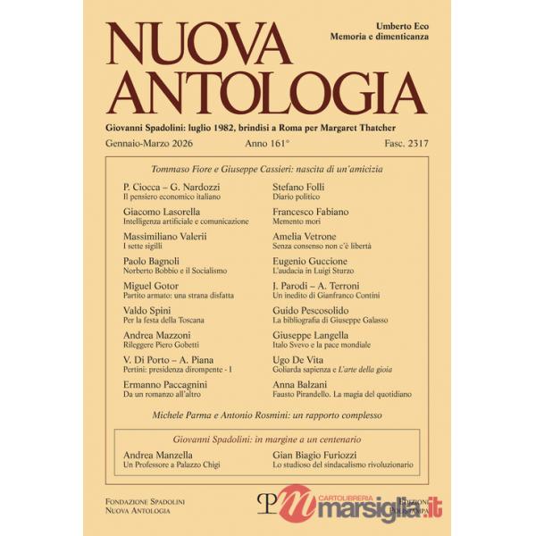Nuova antologia (2026). Gennaio-marzo