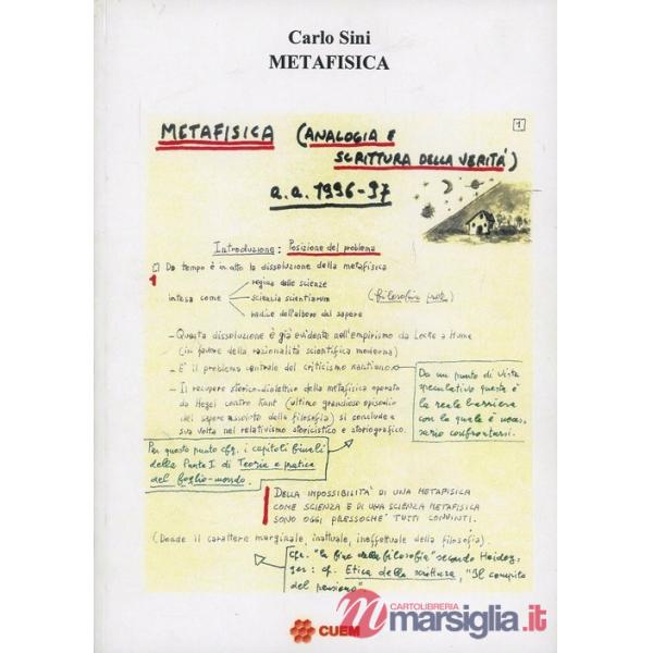 Metafisica: analogia e scrittura della verità. Lezioni universitarie
