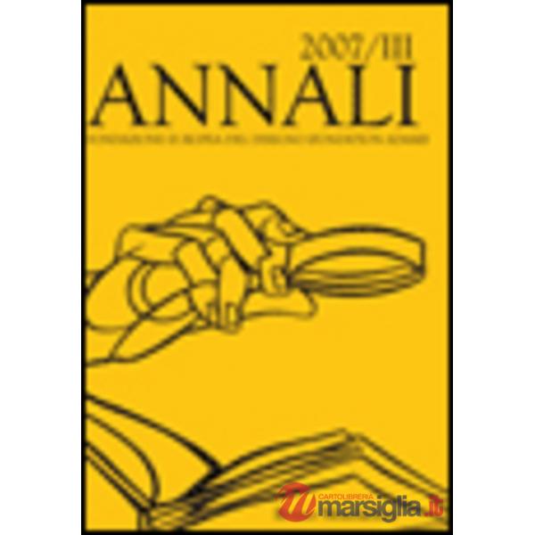 Annali della Fondazione Europea del Disegno (Fondation Adami) (2007). Vol. 3