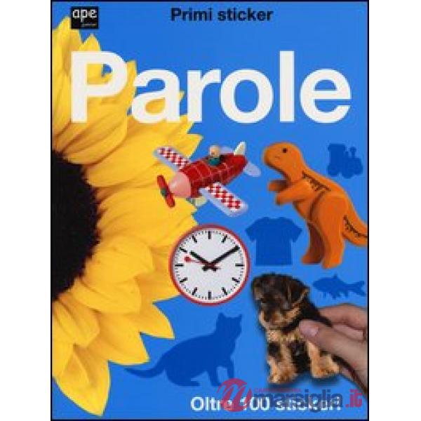 Parole. Primi sticker. Con adesivi