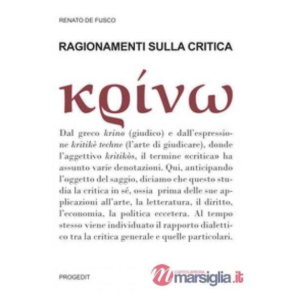 Ragionamenti sulla critica