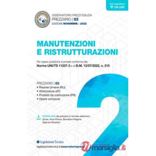 Osservatorio prezzi edilizia. Prezzario manutenzioni e ristrutturazioni