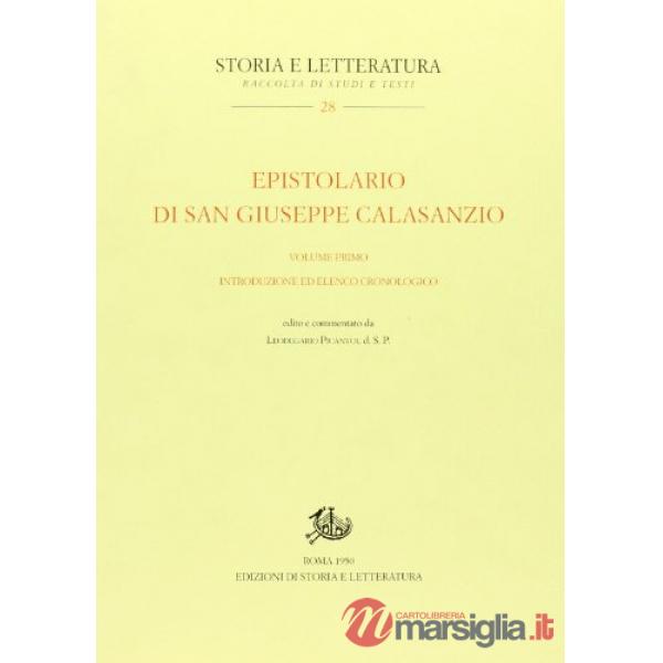 Epistolario. Vol. 1: Introduzione ed elenco cronologico. Lettere dal n. 1 al n. 
