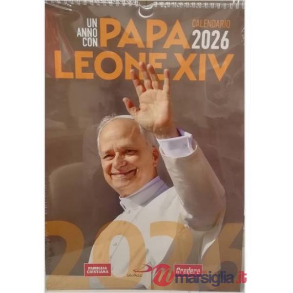 Calendario famiglia cristiana 2026. Un anno con papa Leone XIV