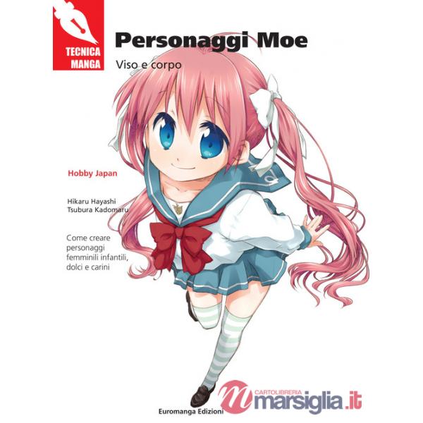 Personaggi Moe. Viso e corpo