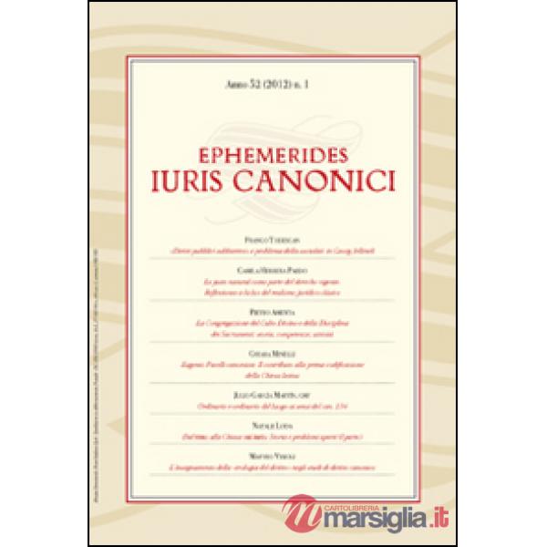 Ephemerides Iuris canonici (2012). Vol. 1
