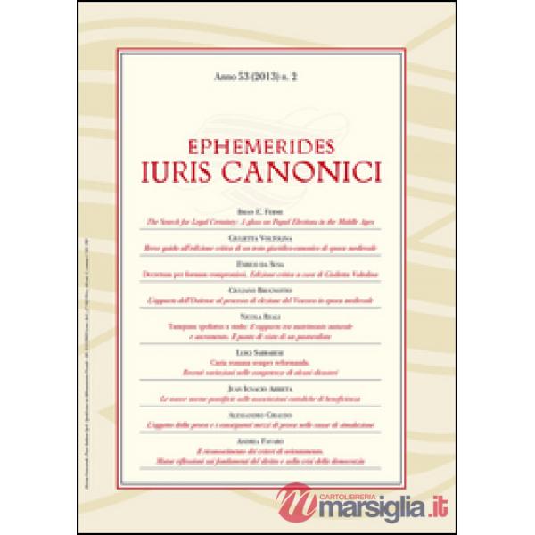 Ephemerides Iuris canonici (2013). Vol. 2