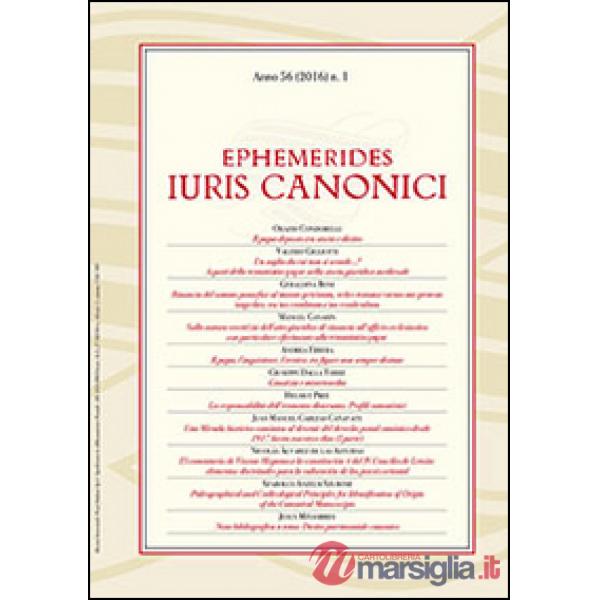Ephemerides Iuris canonici (2016). Vol. 1