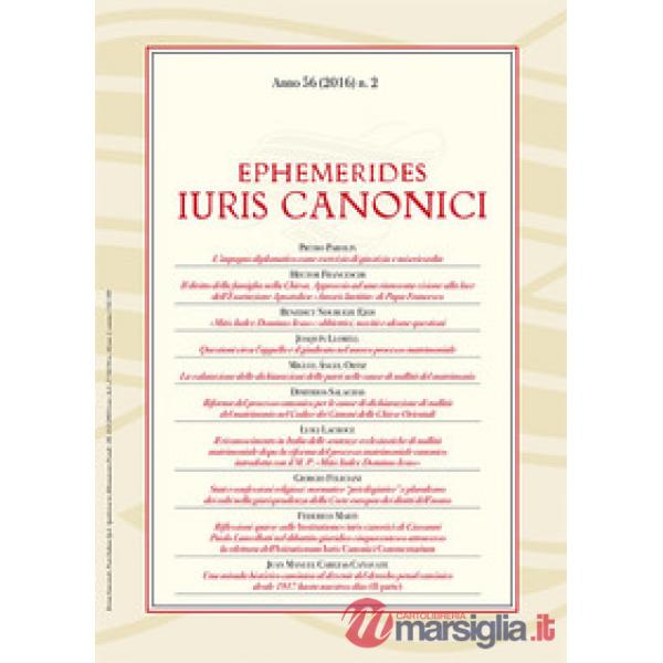 Ephemerides Iuris canonici (2016). Vol. 2