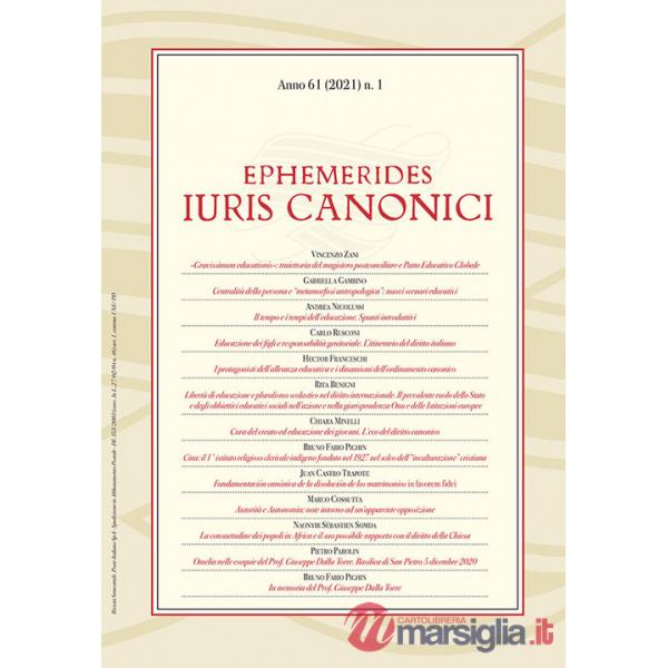 Ephemerides Iuris canonici (2021). Vol. 1