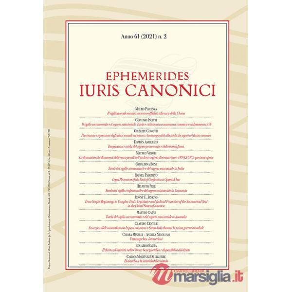 Ephemerides Iuris canonici (2021). Vol. 2