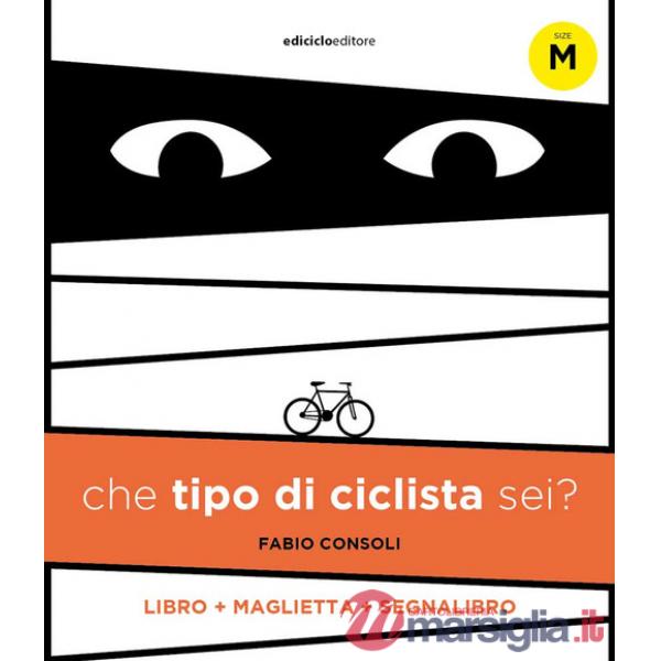 Che tipo di ciclista sei? Con maglietta taglia M. Con Segnalibro