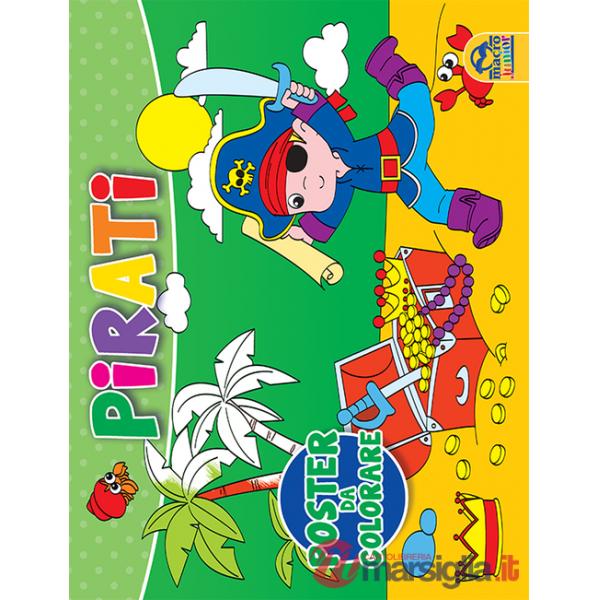 Pirati. Poster da colorare