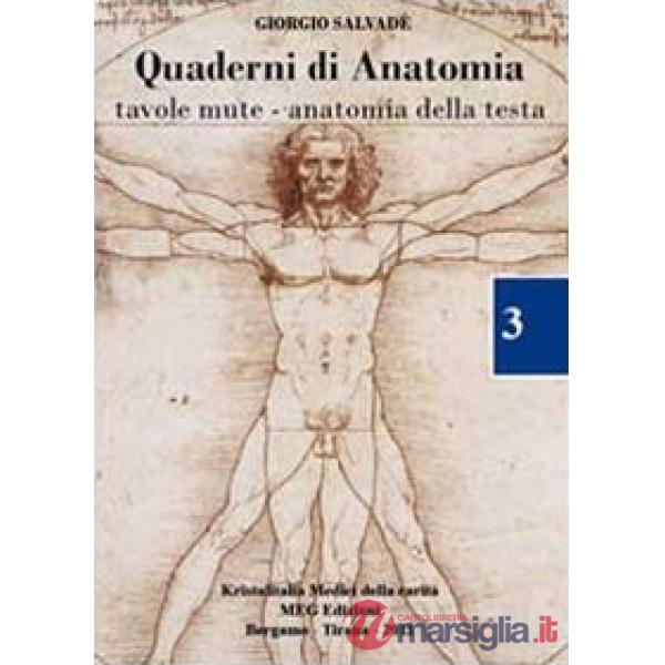 Quaderno di anatomia. Tavole mute-Anatomia della testa