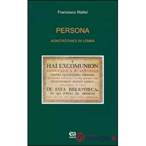 Persona. Adnotationes in lemma