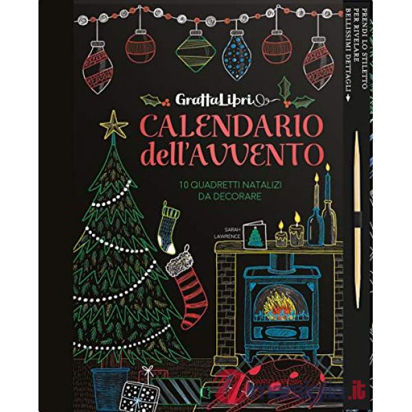Grattalibri. Calendario dell'avvento. 10 quadretti natalizi da decorare. Con gadget