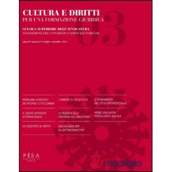 Cultura e diritti. Per una formazione giuridica (2012). Vol. 3