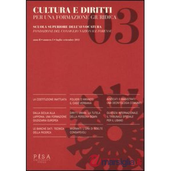 Cultura e diritti. Per una formazione giuridica (2013). Vol. 3