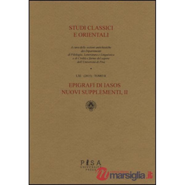 Studi classici e orientali (2015). Vol. 61/2