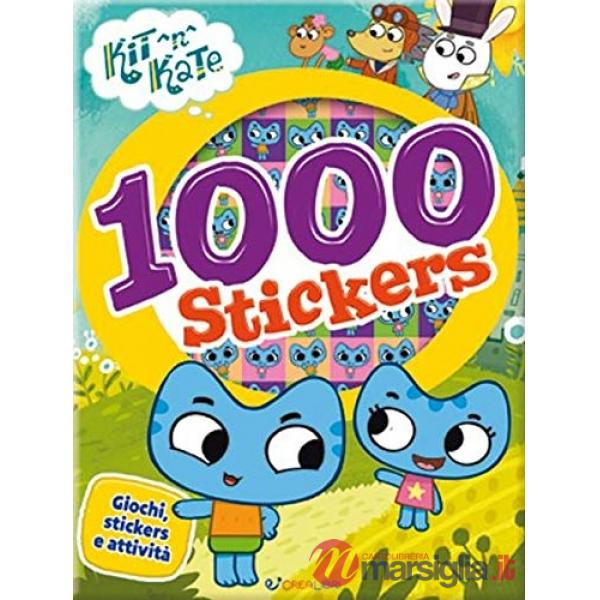 1000 stickers. Kit N Kate. Con adesivi. Ediz. a colori