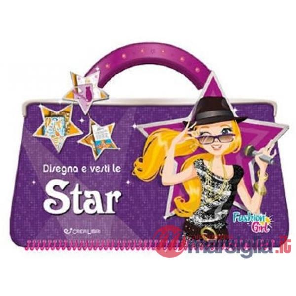 Disegna e vesti le star. Fashion girl. Con adesivi. Ediz. a colori
