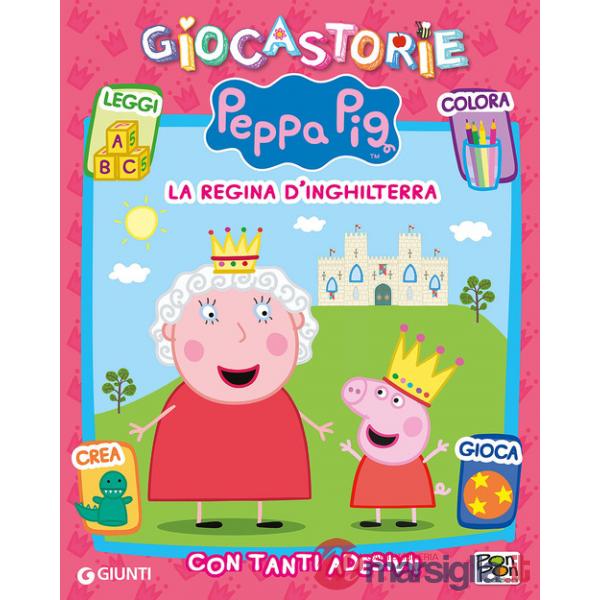 Peppa e la regina d'Inghilterra. Giocastorie. Con adesivi. Ediz. illustrata