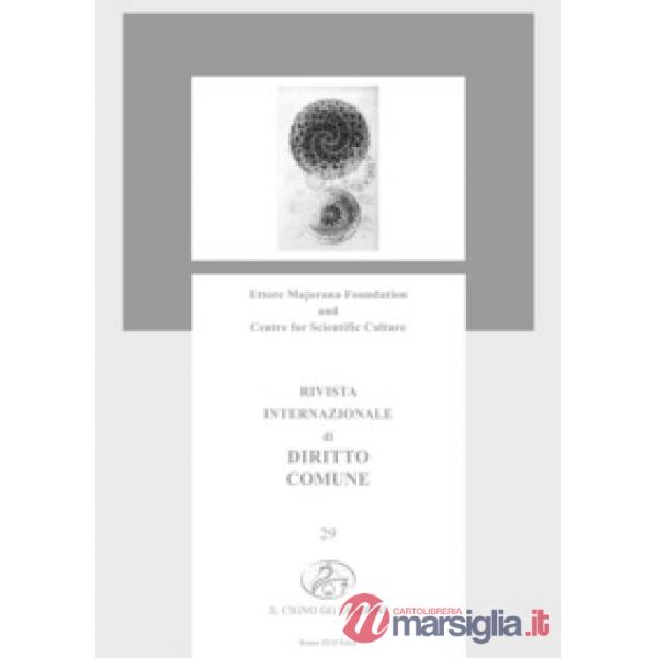 Rivista internazionale di diritto comune (2018). Vol. 29