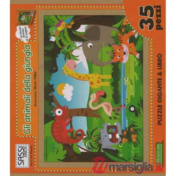 Animali della giungla. Libro puzzle. Ediz. illustrata (Gli)