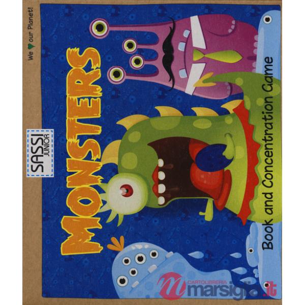 Monsters. Book and concentration game. Con gadget
