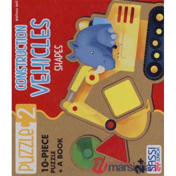 Construction vehicles. Shapes. Libro puzzle gigante. Ediz. illustrata. Con puzzle
