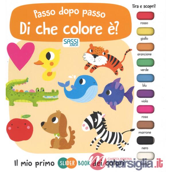 Di che colore è? Passo dopo passo. Il mio primo slider book dei colori