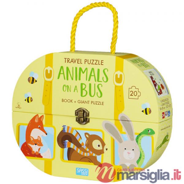 Animals on a bus. Travel puzzle. Ediz. a colori. Con puzzle