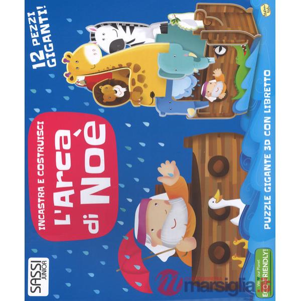 Arca di Noè. Incastra e costruisci. Libro puzzle. Ediz. a colori. Con puzzle (L')