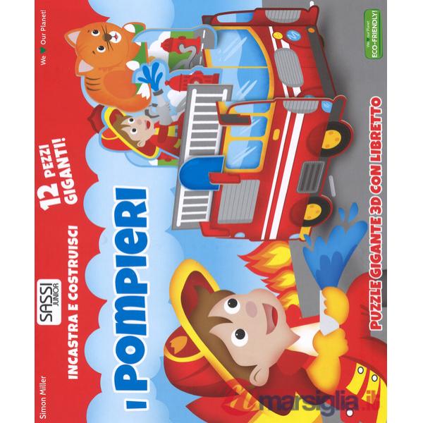 Pompieri. Incastra e costruisci. Libro puzzle. Ediz. a colori. Con Gioco (I)