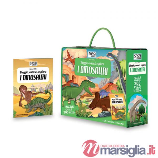 Dinosauri. Viaggia, conosci, esplora. Libro puzzle. Ediz. illustrata. Con puzzle (I)