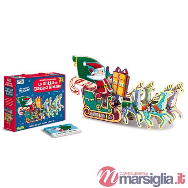 Slitta di Babbo Natale. Incastra e costruisci. Ediz. a colori. Con puzzle (La)