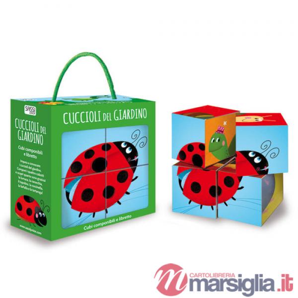 Cuccioli del giardino. Cubi componibili. Ediz. a colori